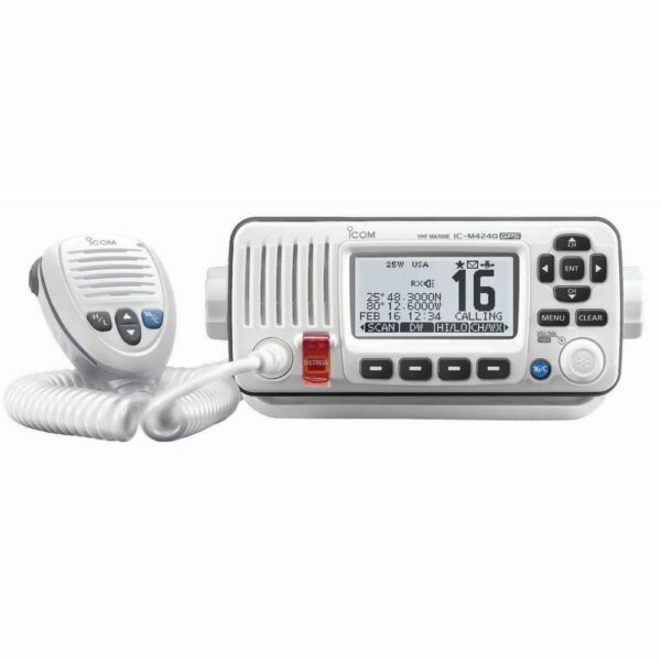 Icom M424G White - Bộ Đàm VHF Hàng Hải Tích Hợp GPS Với DSC Cấp Độ D